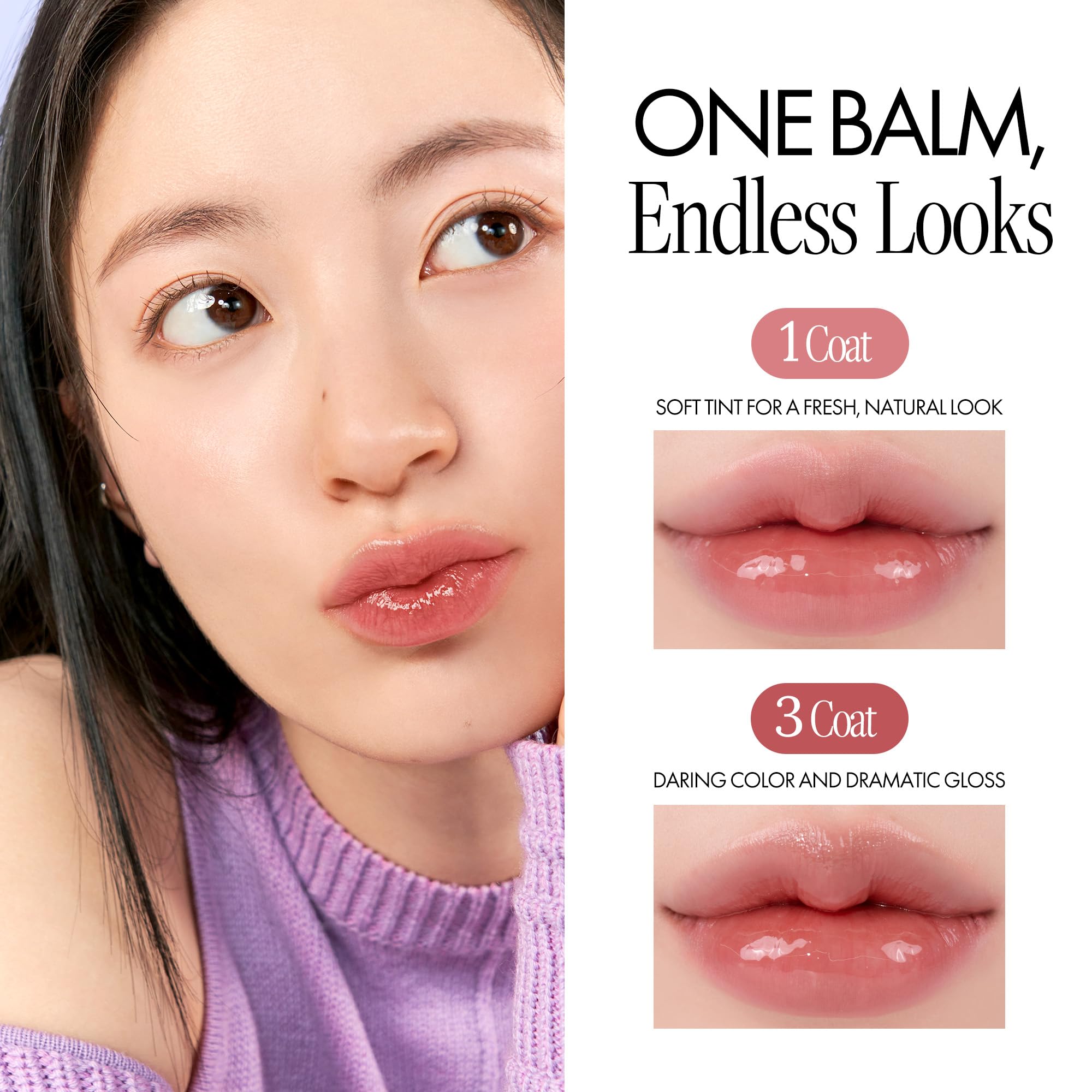 Kaya Fig shade on lips offers a rosy everyday look from rom&nd