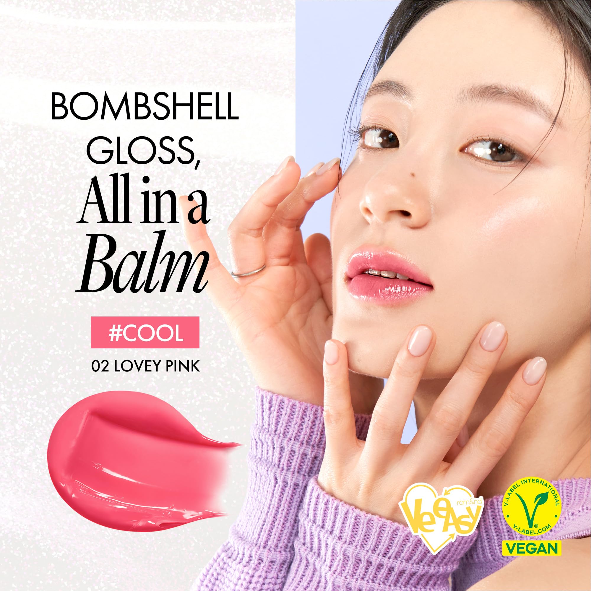 Rom&nd Glasting Melting Balm Sorbet Balm fresh coral shine and smooth lips