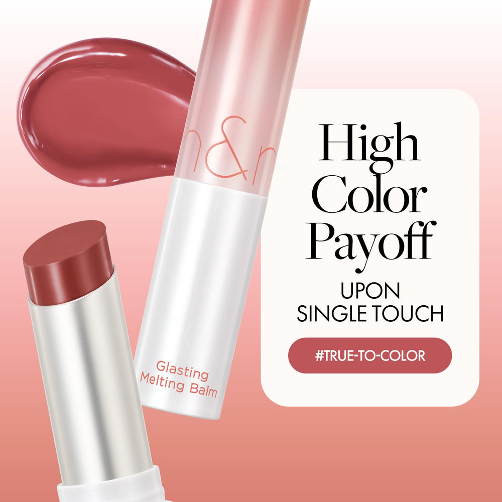 Nourishing vegan oils in romnd Glasting Melting Balm for lips