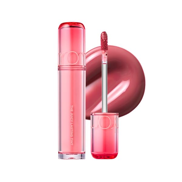 Romnd juicy lasting tint juju fig close-up shows glossy, hydrating color
