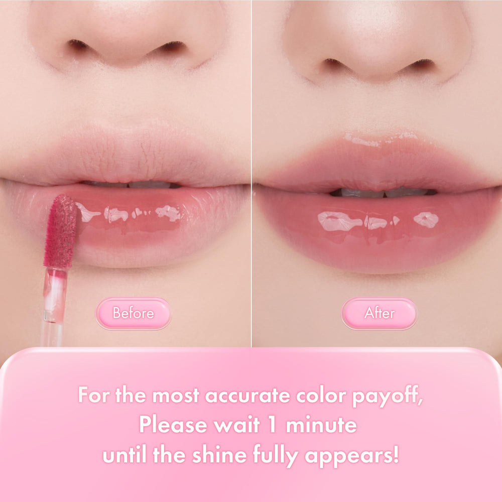 Romnd juicy lasting tint juju fig layered with liner for defined lips