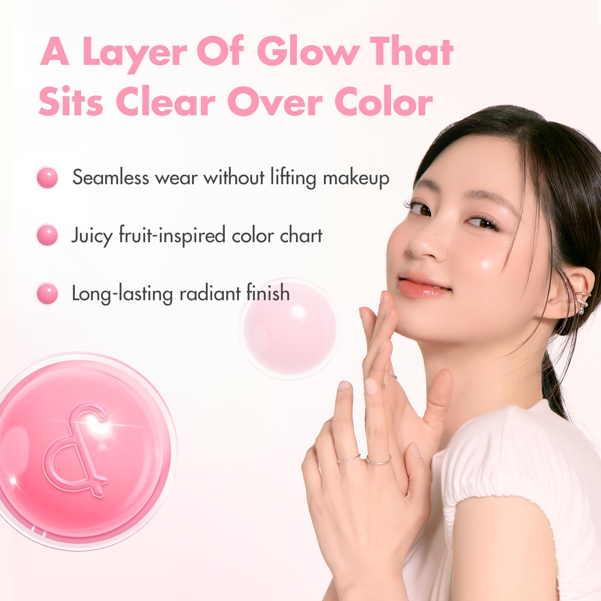 rom&nd JUICY ROLL CHEEK 04 Apricot Beige roll-on applies evenly