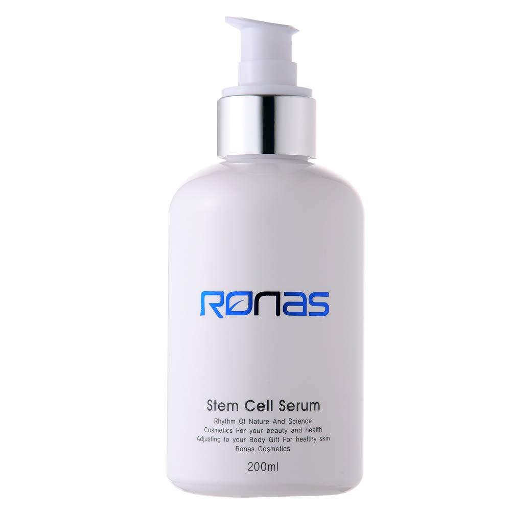 Ronas Stem Cell Serum bottle showing hydration friendly formula for daily skincare