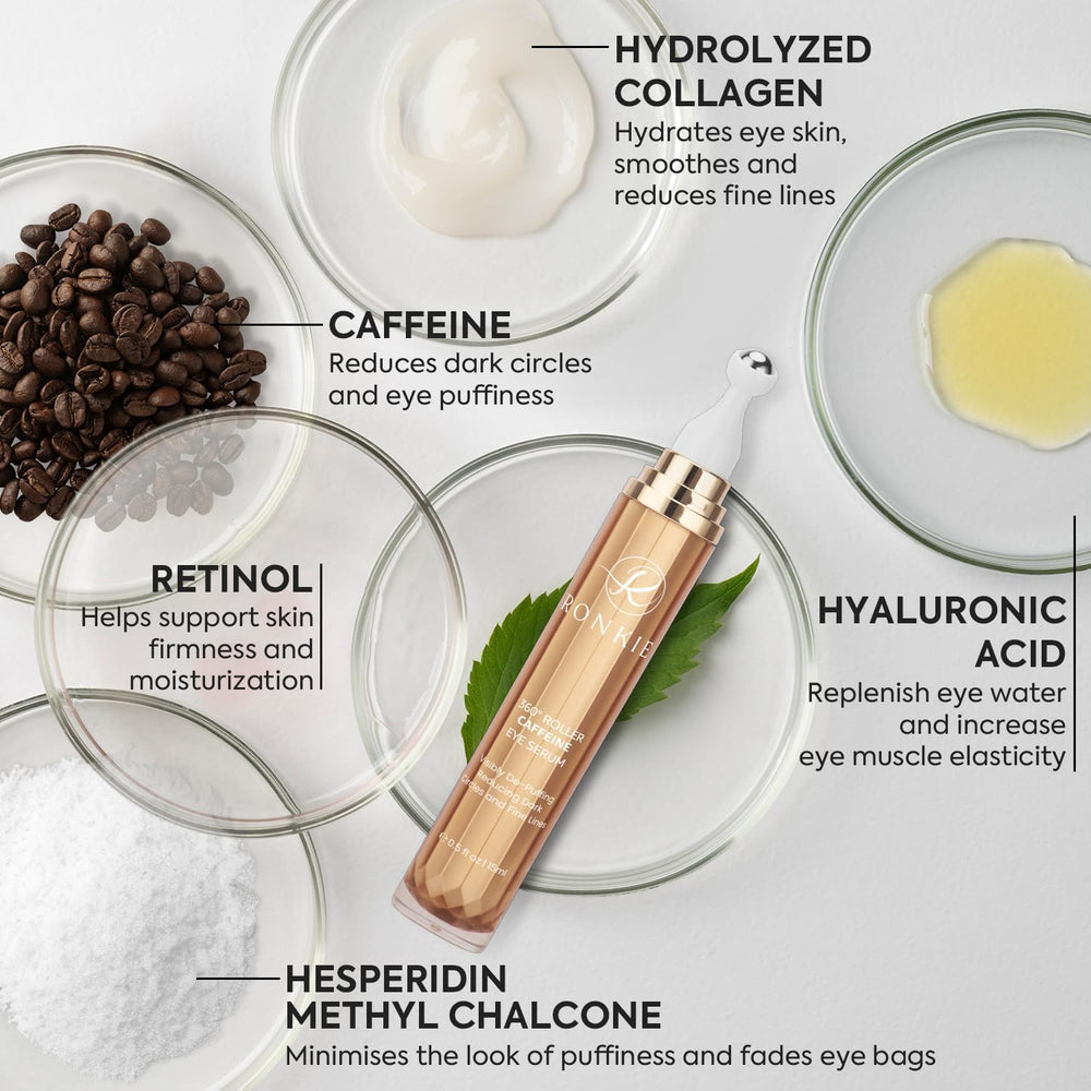 RONKIE eye cream on-the-go stick for quick, precise application.