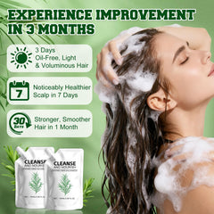 Rooroopet Rosemary Amino Acid Shampoo pour shows easy daily application for cleansing and buildup control.