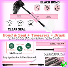 Rootoo easy apply kit supports quick lash application.