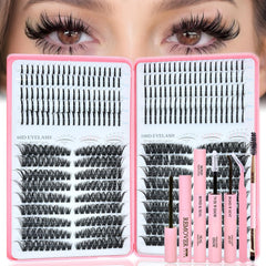Rootoo Lash Clusters 60D+100D density pack for fuller daily wear