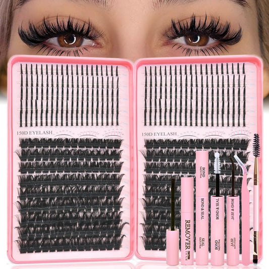 Rootoo Lash Clusters Kit packaging and tools for easy home beauty prep.