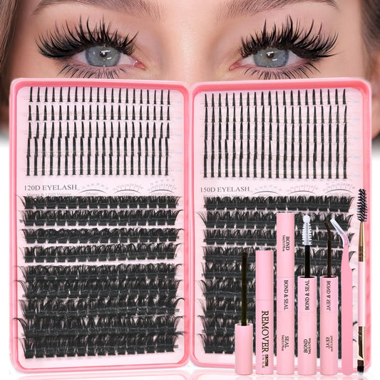 Rootoo lash clusters with spikes for fluffy daily looks.