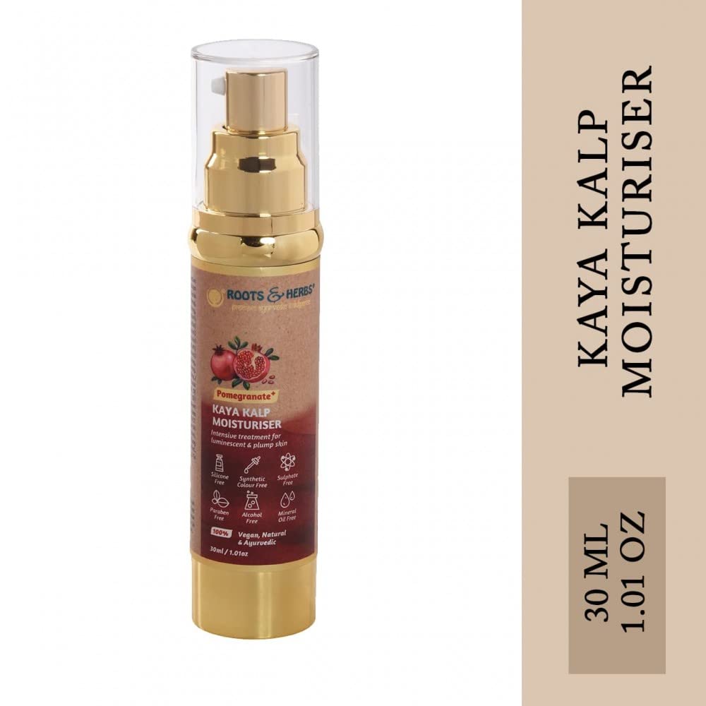 ROOTS AND HERBS Ayurvedic moisturizer pump-top bottle ideal for daily hydration