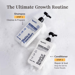RootStim conditioner after use showing increased volume and shine without heaviness