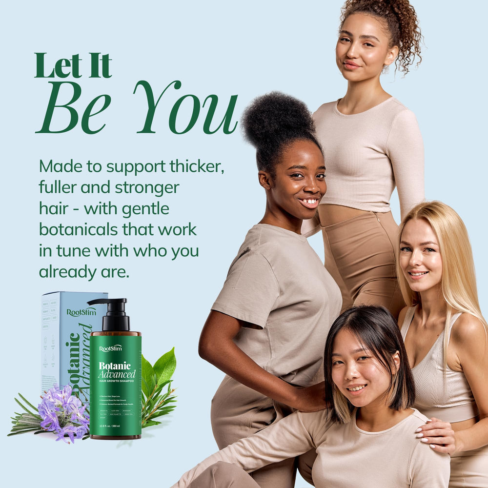 RootStim hair after use shows natural shine.