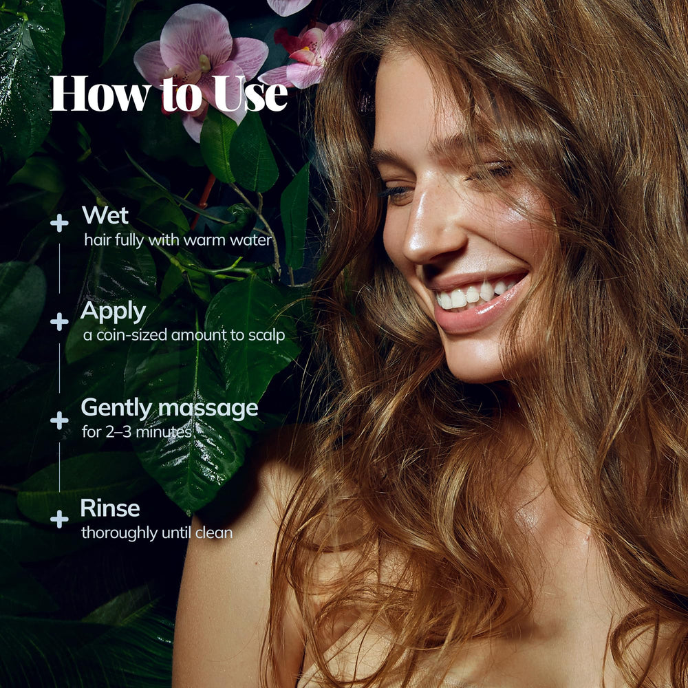 RootStim scalp massage scene illustrating circulation benefits.