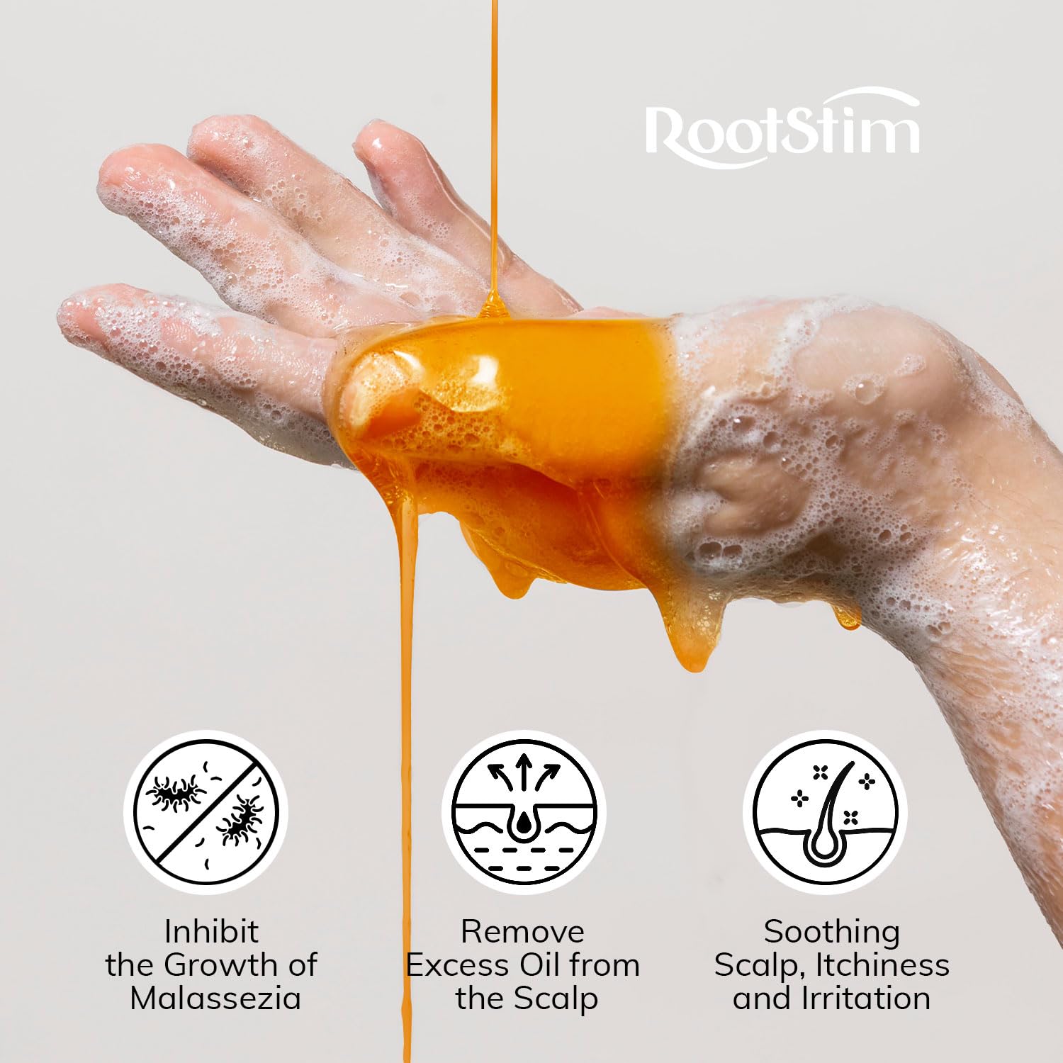 RootStim Seborrheic Dermatitis Shampoo menthol cooling for relief