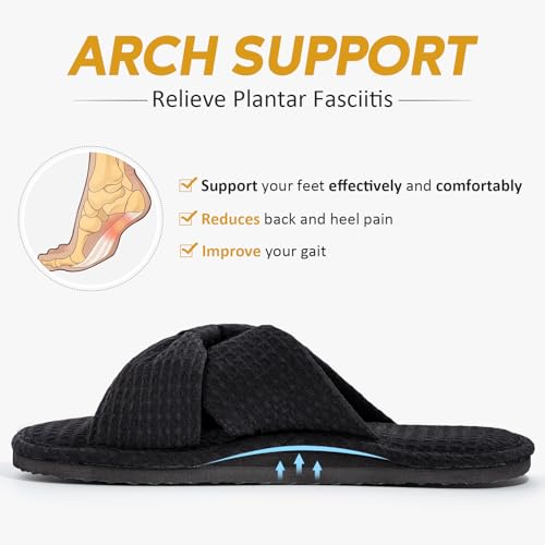 ROPULP crossbands knit upper offers breathable, lightweight wear at home.