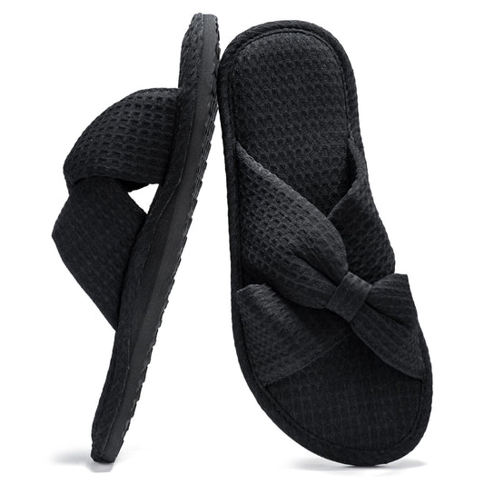 ROPULP arch-support slippers close-up showing cushioned interior and stability.