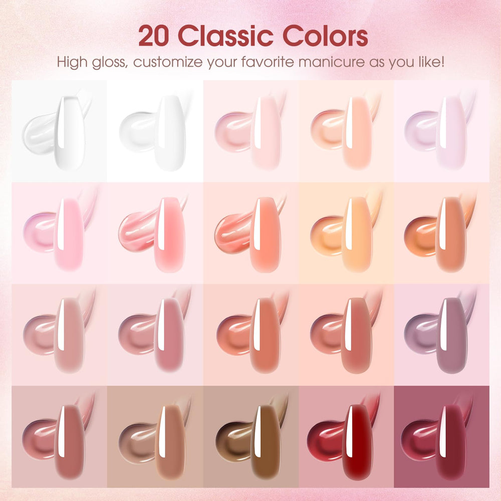 ROSALIND base coat and top coat for durable, glossy nails.
