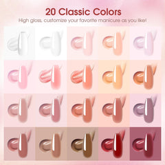 ROSALIND base coat and top coat for durable, glossy nails.