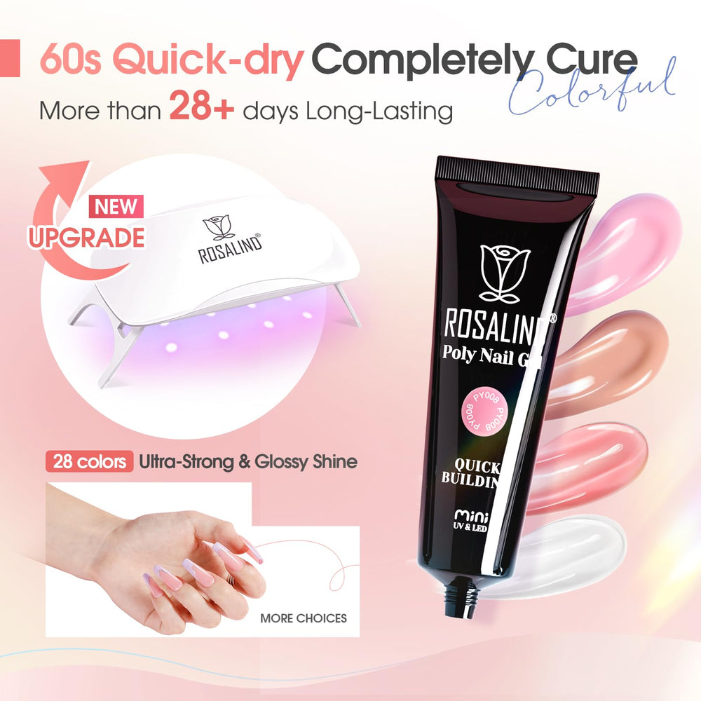 ROSALIND base coat and top coat for durable manicure