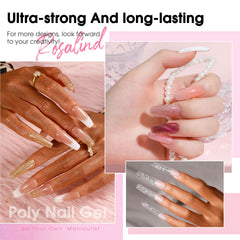 ROSALIND base coat and top coat for lasting shine.