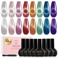 ROSALIND Cat Eye Gel Polish in nude shimmer for elegant at-home manicure
