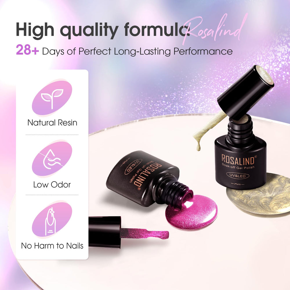 ROSALIND cateye galaxy effect shows shifting shimmer during cure