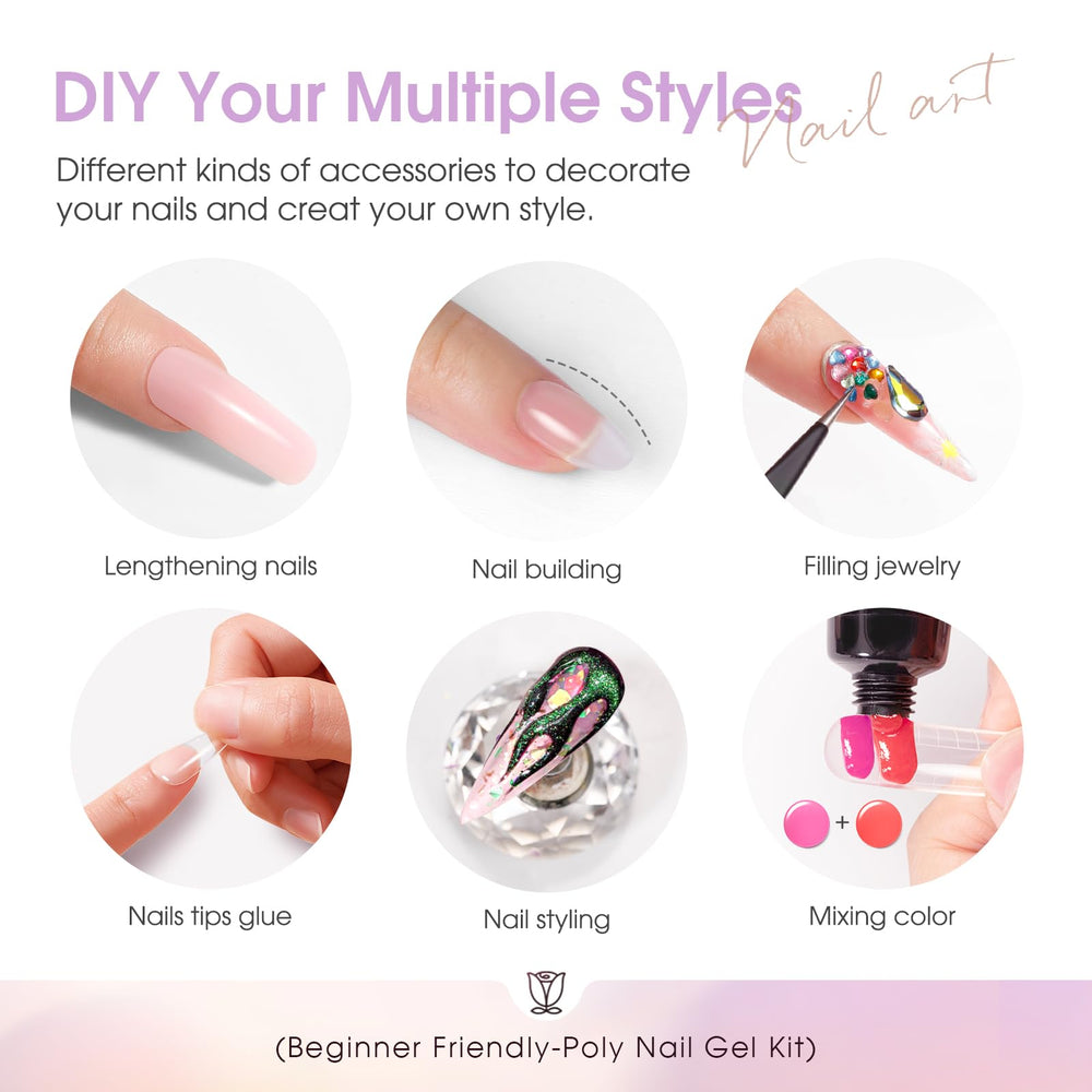 ROSALIND dual brush enables precise nail gel work