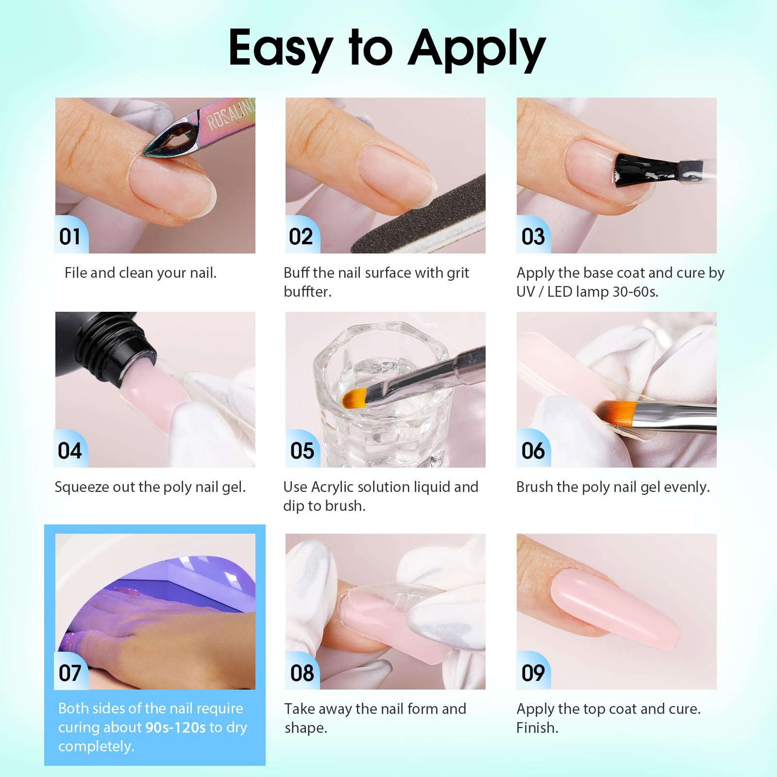 ROSALIND dual nail forms for sculpting natural-looking nails.