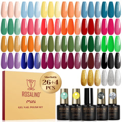 ROSALIND 26-color fall gel polish set for versatile at-home manicures.
