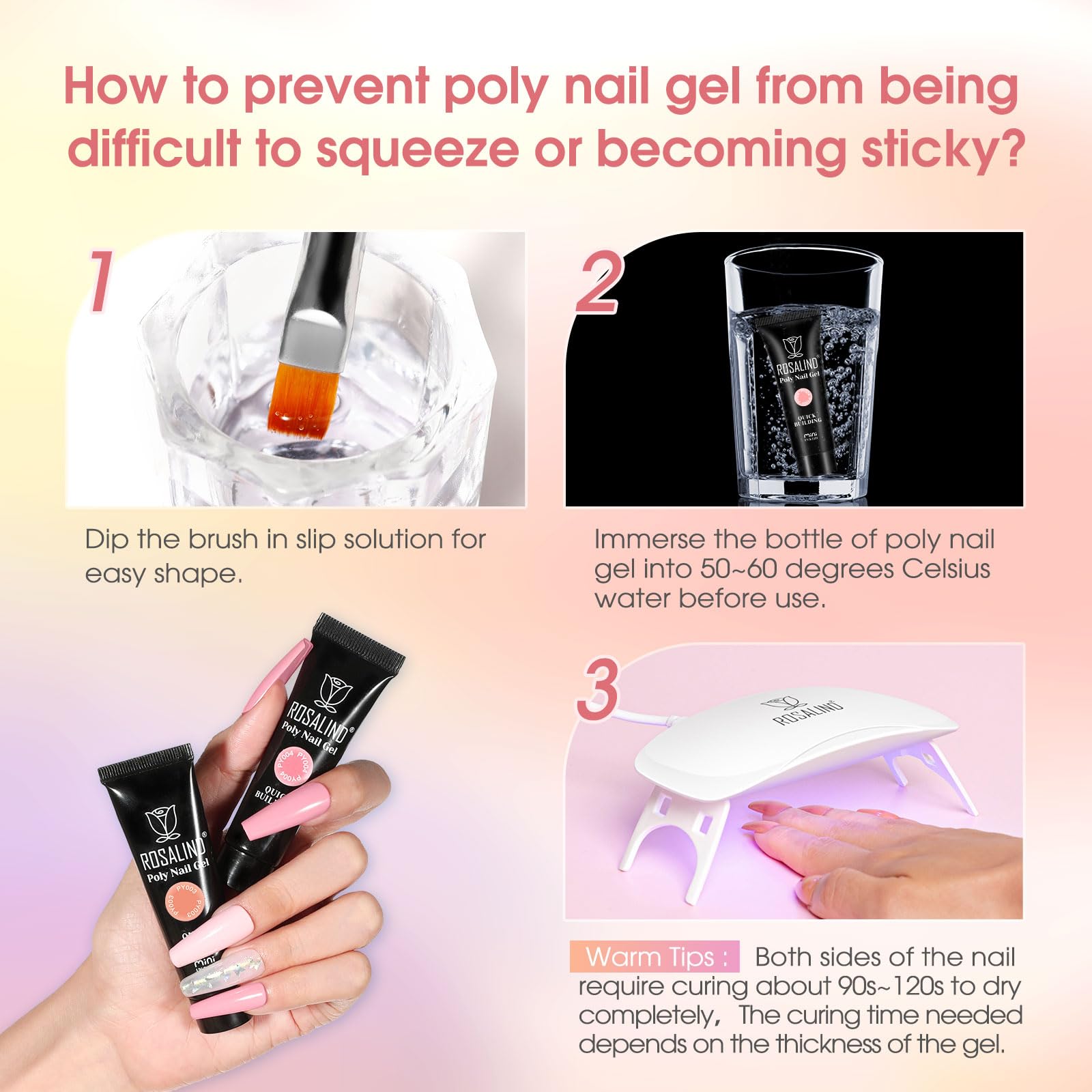 ROSALIND finished nails look for a smooth, professional shine.