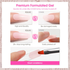 ROSALIND glitter poly nail gel for sparkling nail art