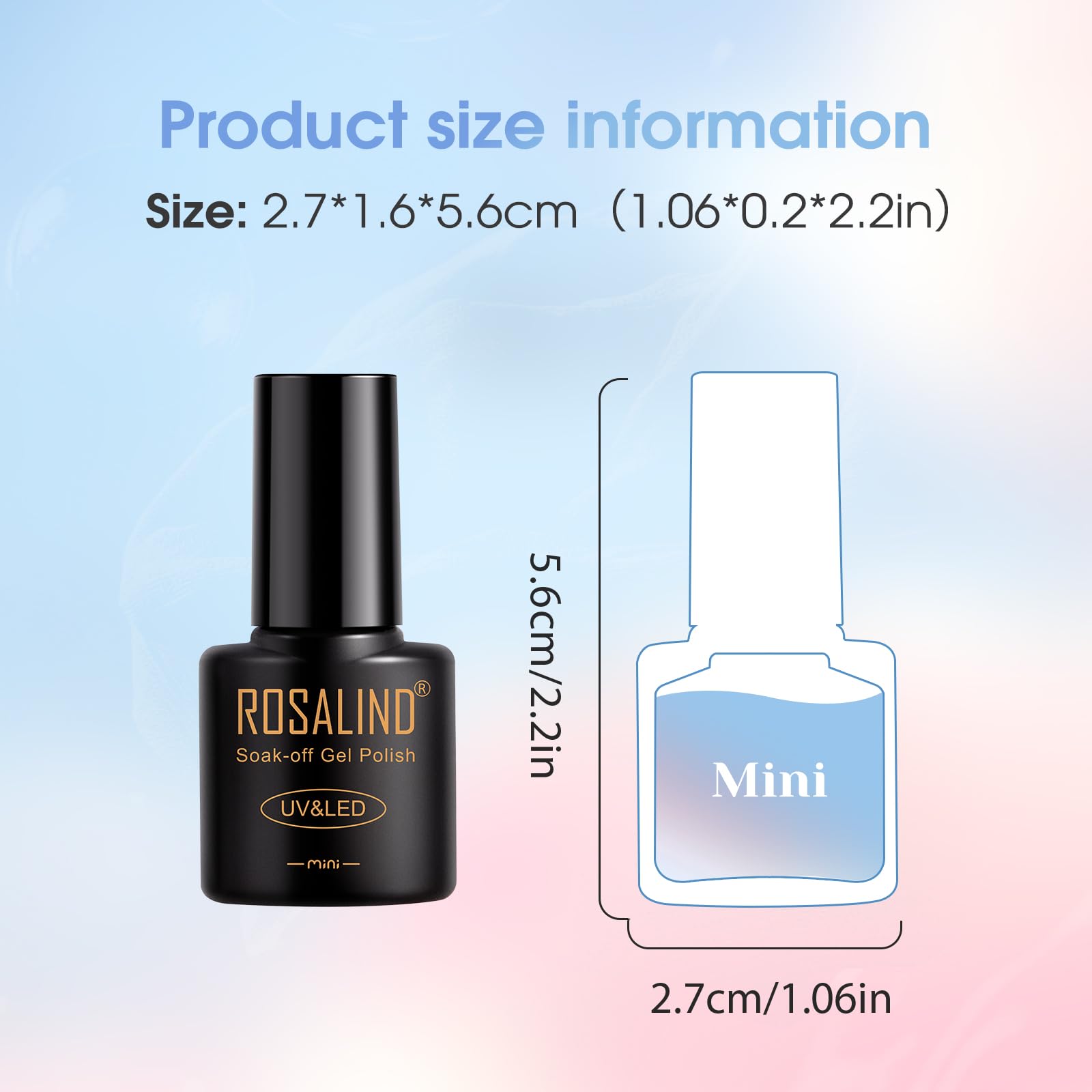 ROSALIND Glitter Sequins Gel Polish palette demonstrates color coordination ideas