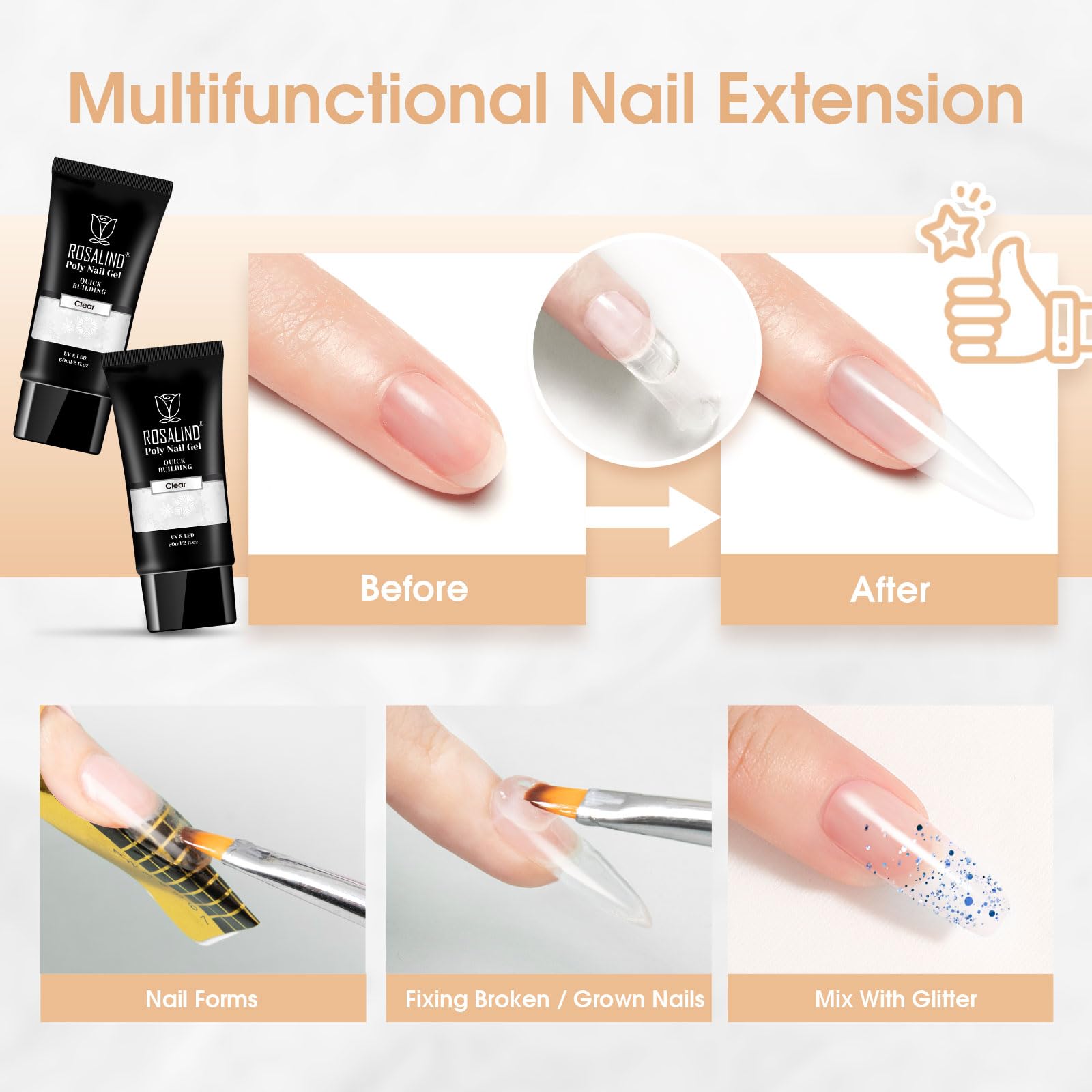 Rosalind long lasting nails after proper prep and maintenance