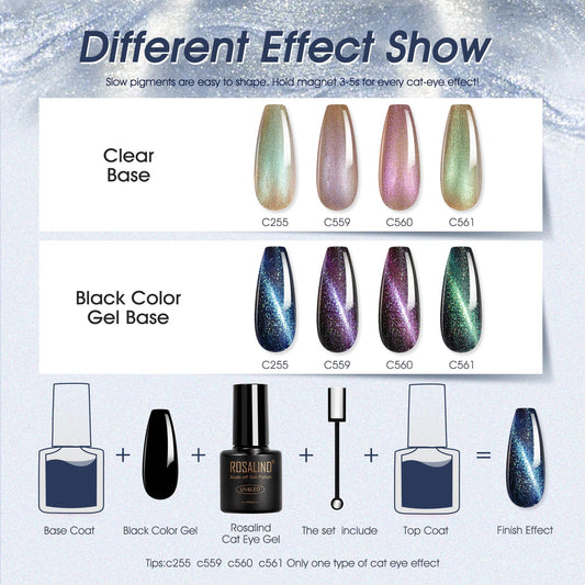 ROSALIND magnet tool enabling customizable cat-eye patterns for chic nails