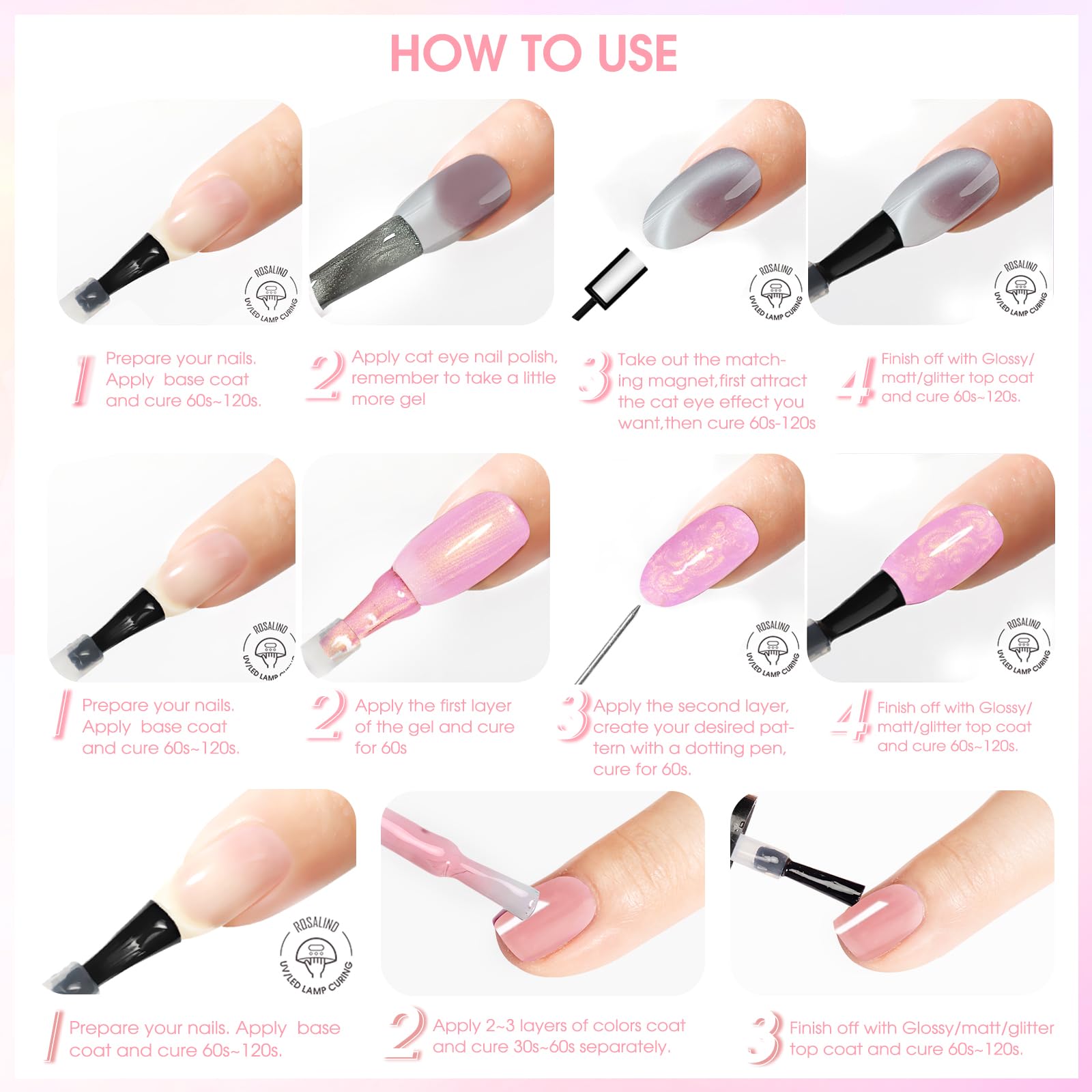 ROSALIND matte top coat for a velvety finish