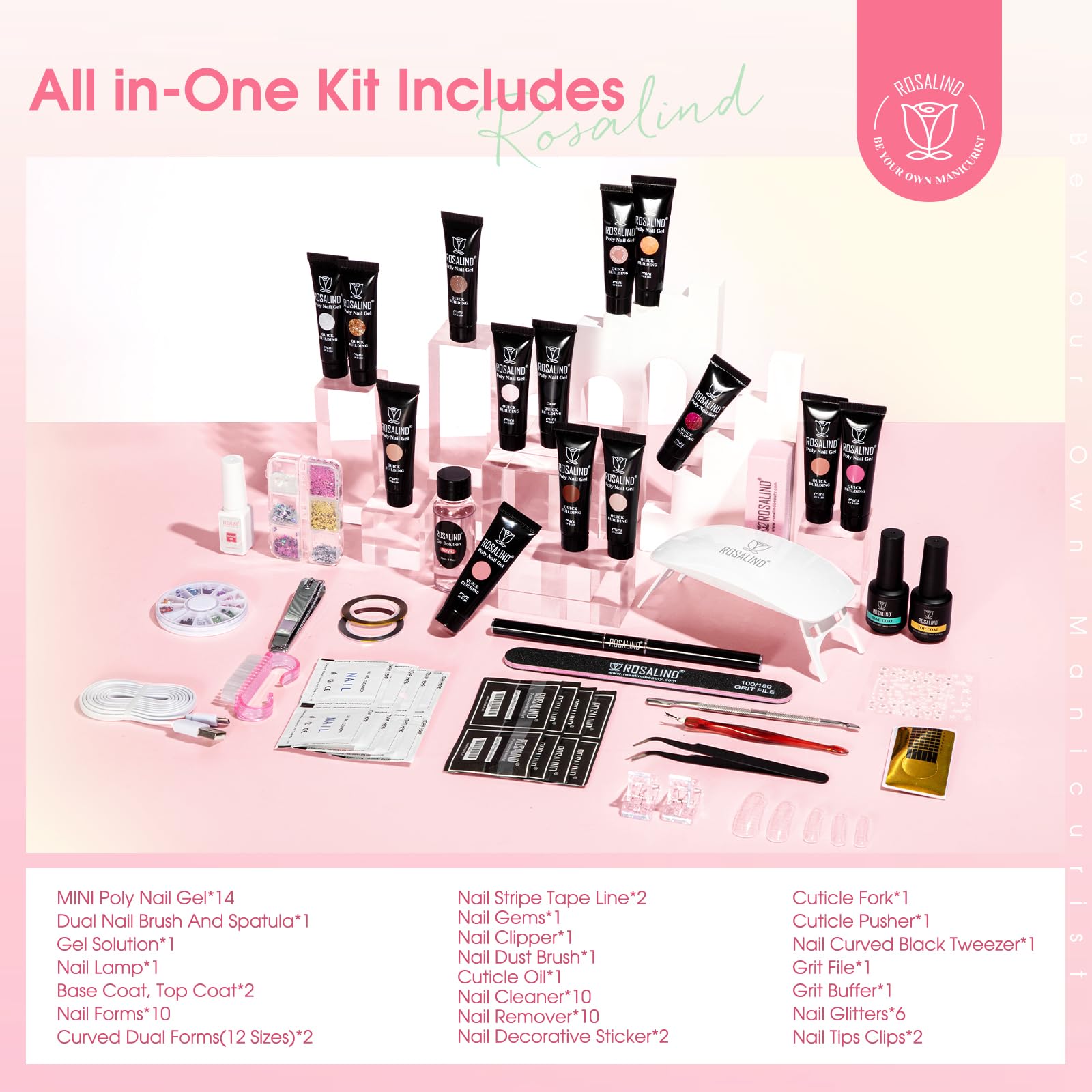 ROSALIND nail clippers and cuticle oil for grooming and care