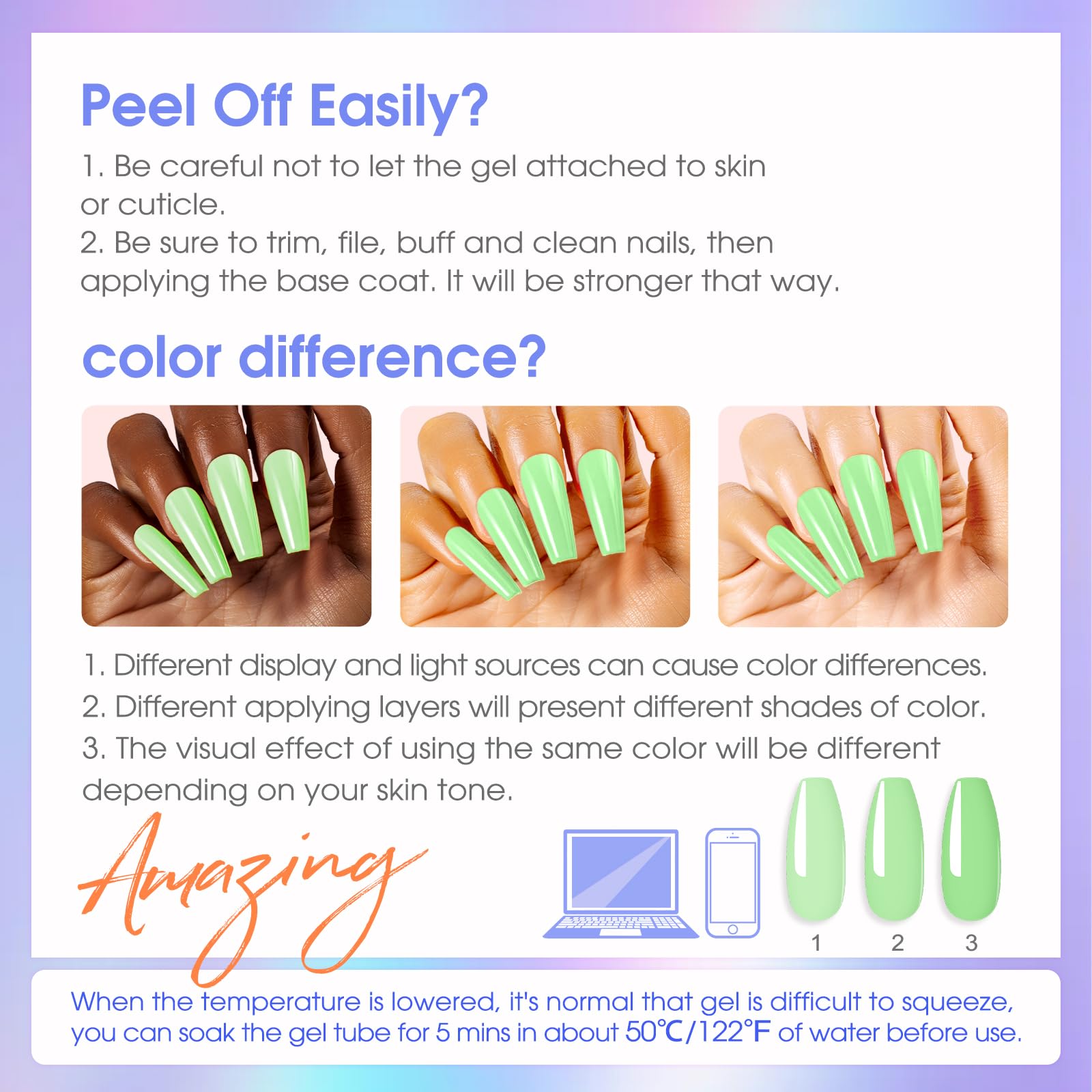 ROSALIND nail decorations add flair to any look.