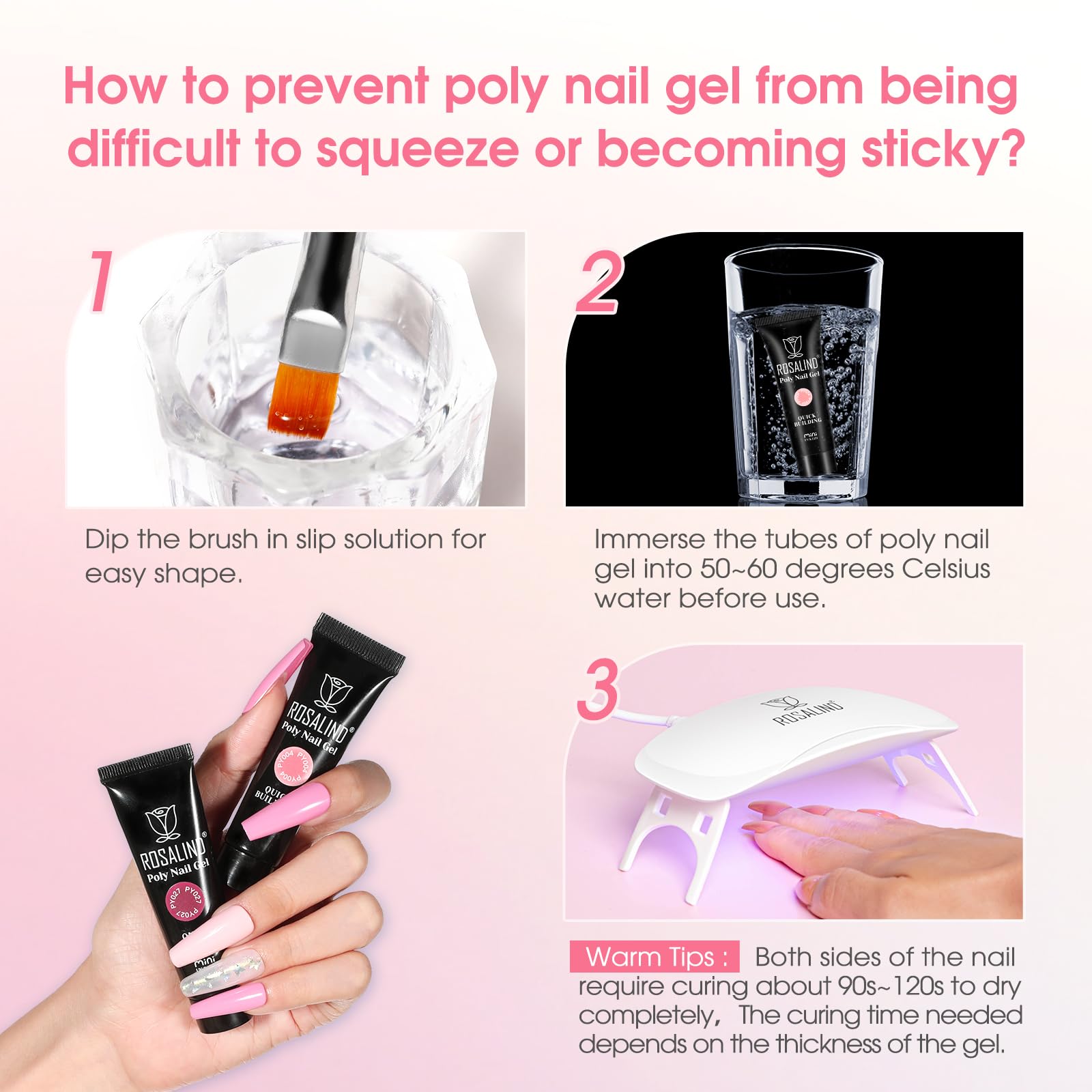 ROSALIND nail file and tips for shaping and prep