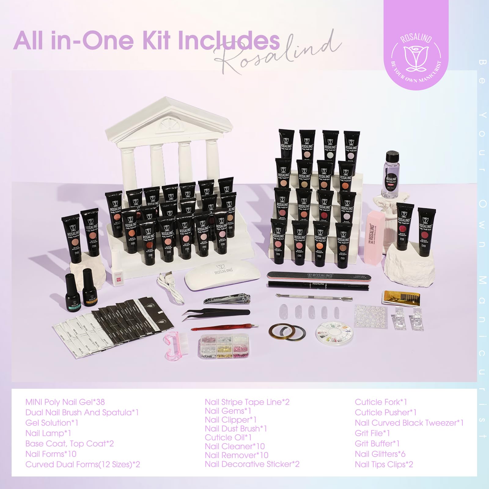 ROSALIND nail forms and cuticle oil prep nails neatly