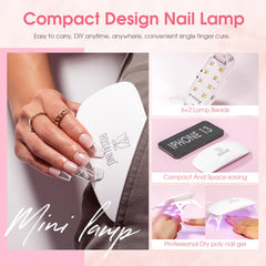 ROSALIND nail tip clips keeping extensions aligned during curing.