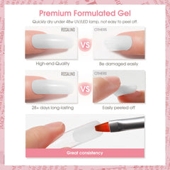 ROSALIND Opal effect color enhances chic nail art.
