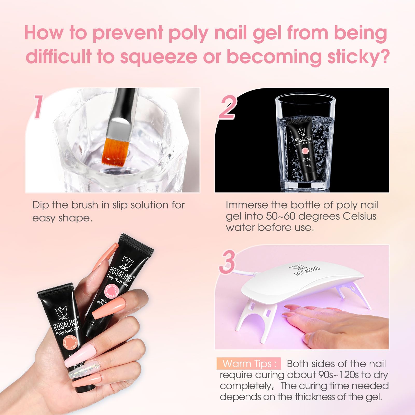 ROSALIND mini UV lamp delivers quick, even curing for at-home results