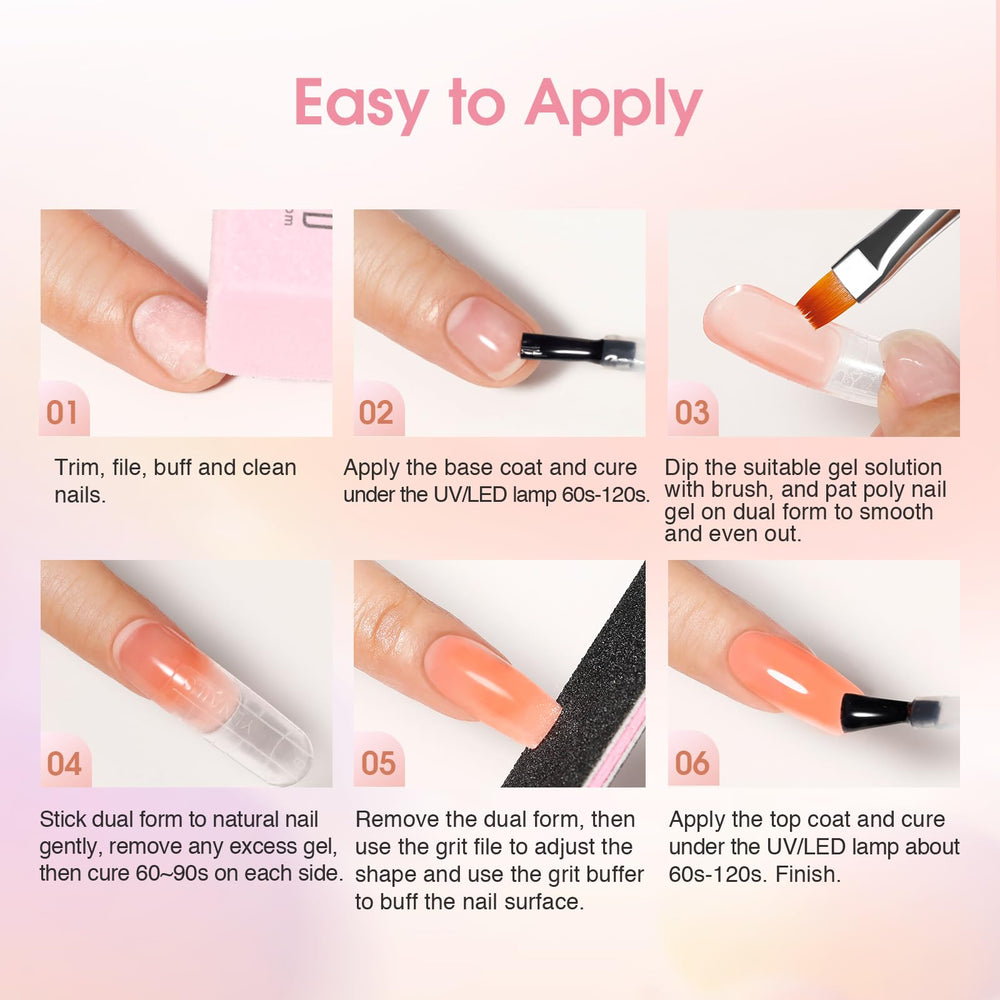 ROSALIND nail tips clips secure extensions during curing for solid designs