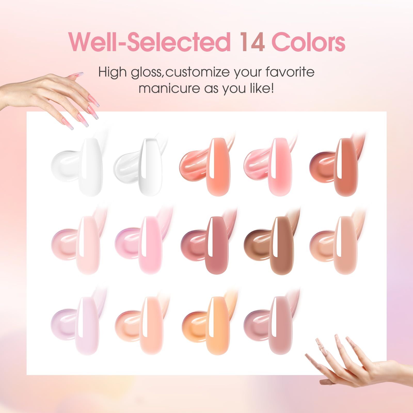 ROSALIND slip solution bottle enables smooth gel application and clean brush control