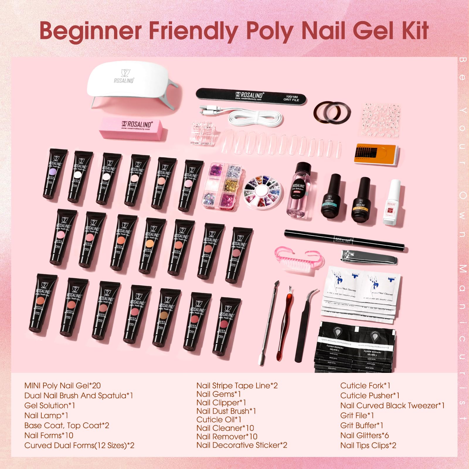 ROSALIND slip solution bottle for smooth gel application.