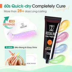 ROSALIND top coat bottle delivers smooth shine and protective finish.