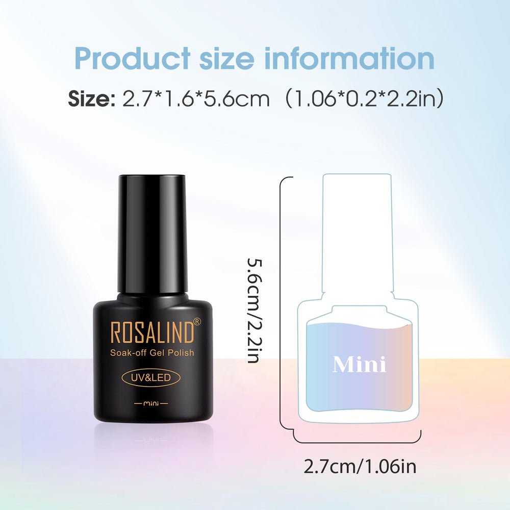 ROSALIND travel-friendly 5ml bottles for on-the-go manicures