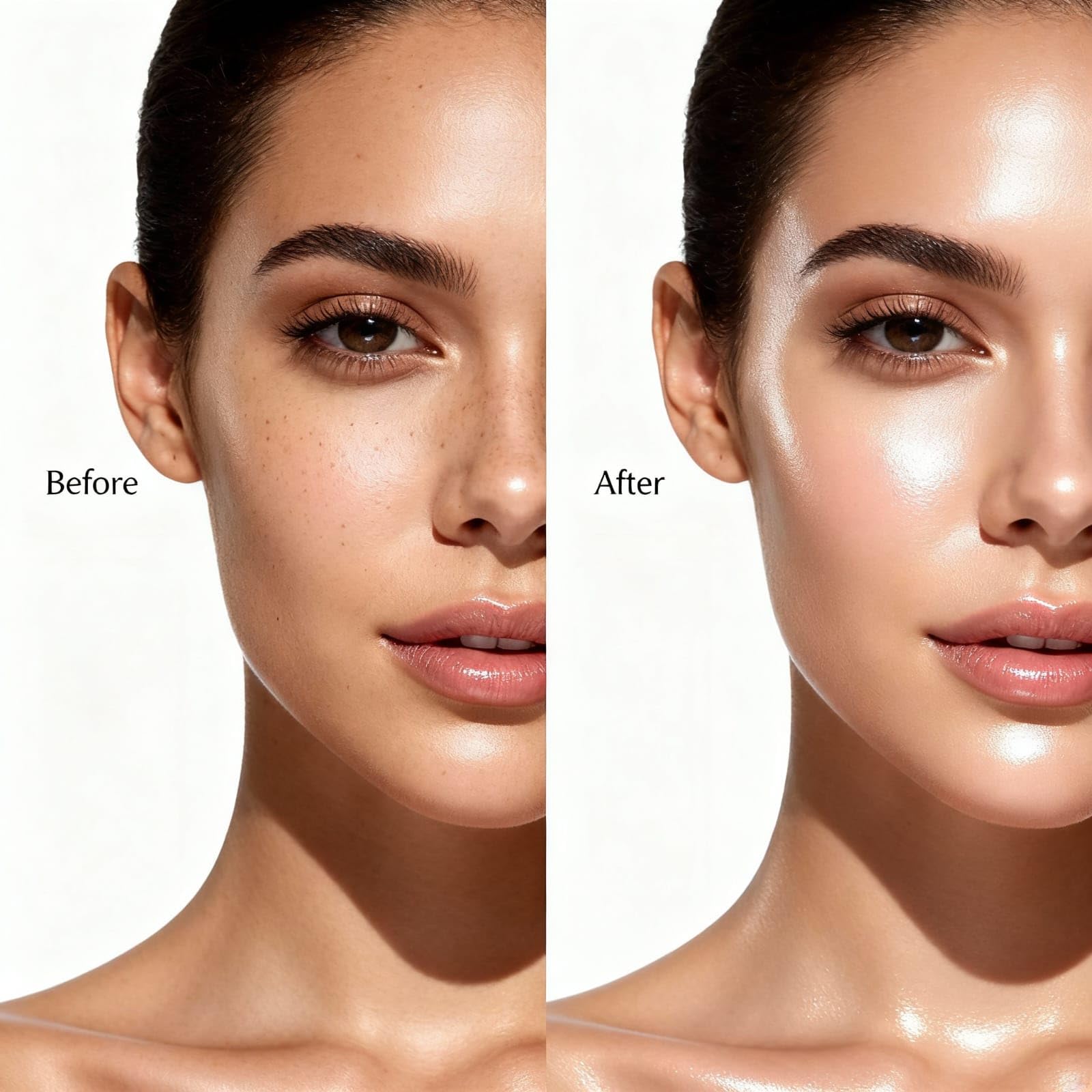 Rosavelle serum texture application demonstrating smooth absorption