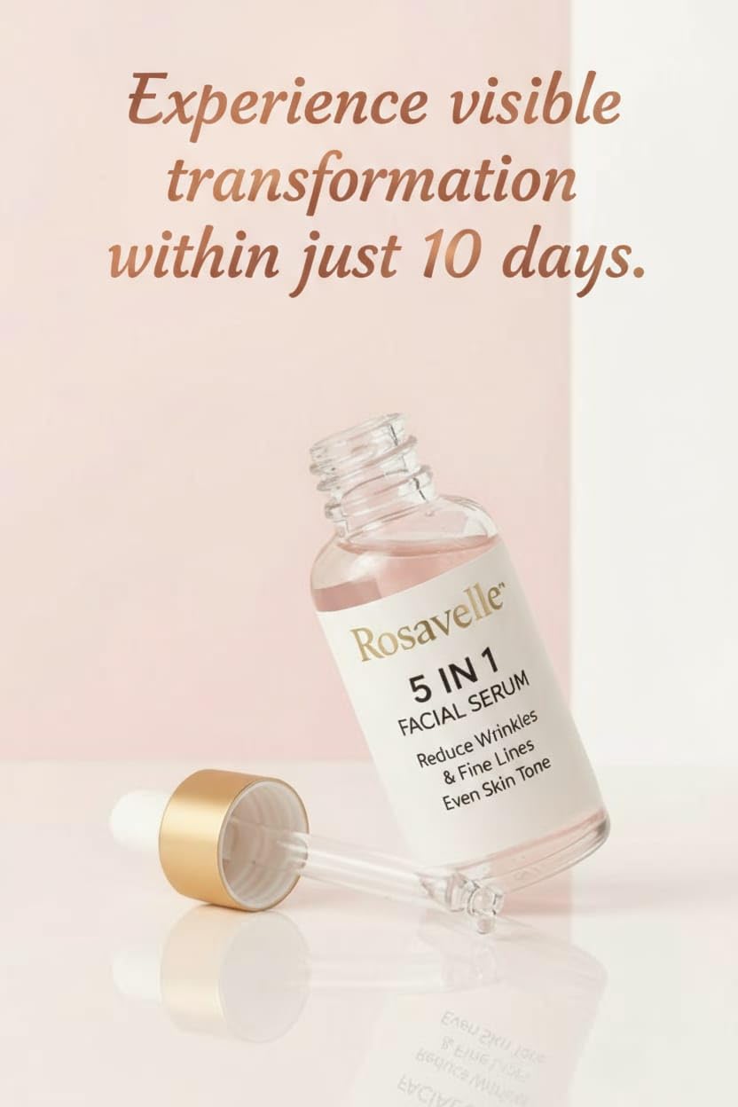 Rosavelle serum with vitamin C and niacinamide for brighter appearance