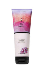 Rose Champagne Ultra Shea Body Cream bottle for 24-hour hydration.